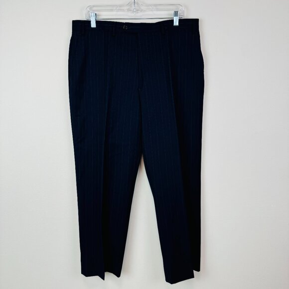 Michael Michael Kors 2 pc suit 42R Blazer 36 X 28 Trousers blue striped wool - Picture 6 of 12